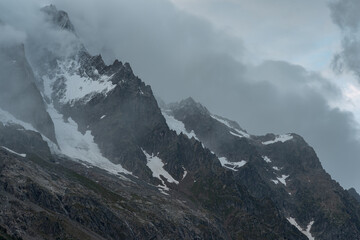 Fototapeta na wymiar Valle d’Aosta, Italy. Mont Blanc massif.