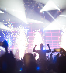 people dancing in the nightclub