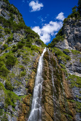 Fototapeta na wymiar Dalfazer Wasserfall am Achensee in Österreich 