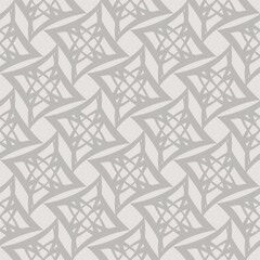 Fototapeta premium Seamless pattern with abstract calligraphic structure. Vector illustration with graphic lines and decorative elements for print or textile. 
