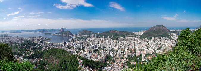 Panoramic view of Rio de Janeiro, Brazil