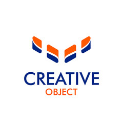 Creative Object logo, abstract design, modern technology, abstract pattern design, rectangle design, creative element