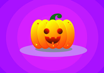 cute halloween pumpkin vector design