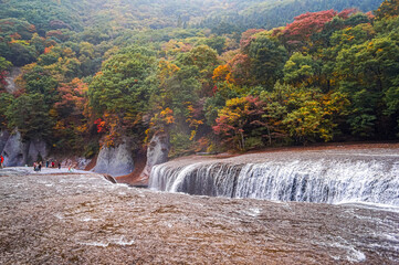 【紅葉と滝】群馬県 吹割の滝