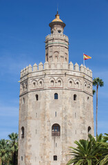 Fototapeta na wymiar Torre del Oro, Seville, Spain