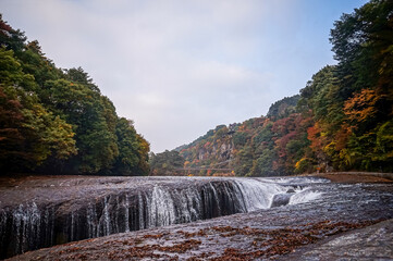 【紅葉と滝】群馬県 吹割の滝