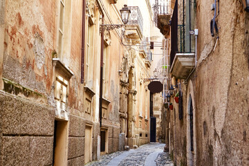 Fototapeta na wymiar Italy. Narrowl streets in Tropea