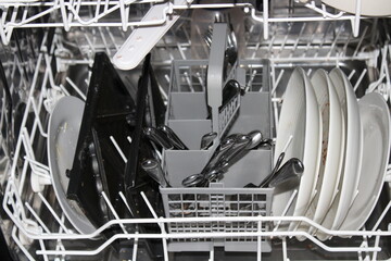 inside the dishwasher