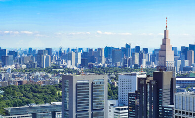 Fototapeta na wymiar 東京　都庁から眺める都心部