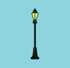street lamp vector illustration