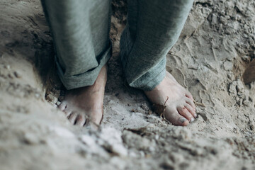 feet on the sand