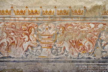 16th-century murals paintings, Casas Pintadas, Evora, Portugal © MC Photos