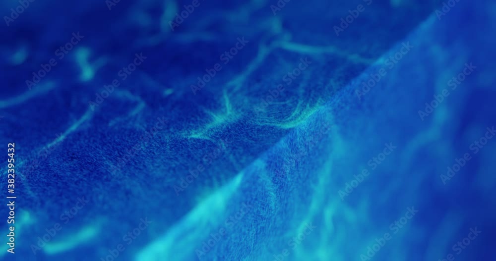 Poster abstract blue swirling background. fluid motion and turbulent simulation effect. 3d render, 4k loop