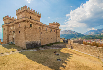 Celano, Italy - one of the most picturesque villages of the Apennine Mountains, Celano is topped by...