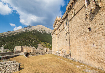 Celano, Italy - one of the most picturesque villages of the Apennine Mountains, Celano is topped by the wonderful Piccolomini Castle, dated 14th century 