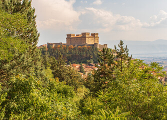 Celano, Italy - one of the most picturesque villages of the Apennine Mountains, Celano is topped by...