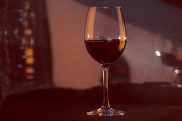 red wine in a glass