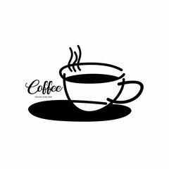 Coffee label , Coffee cup logotype