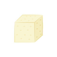 Tofu vector. free space for text. Tofu on white background. background. 
