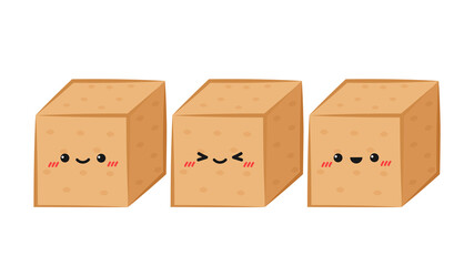 Brown sugar vector. Brown sugar character design.