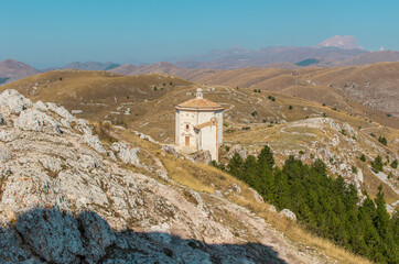 Rocca Calascio, Italy - right beside the wonderful fortress of Rocca Calascio, and located on the...