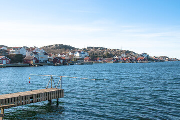 view of the sea and the city