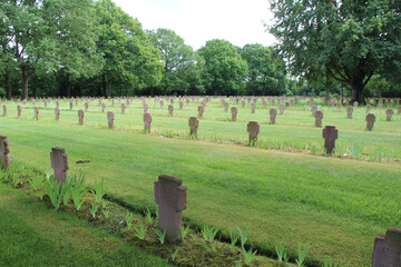 Naklejka premium german military cemetery in normandy (france)