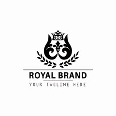 Royal brand illustration vector corporate design for business and company and royal hotel.