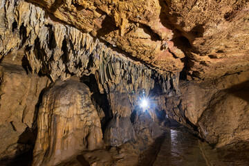 The Nguom Ngao Cave at Cao Bang in Vietnam