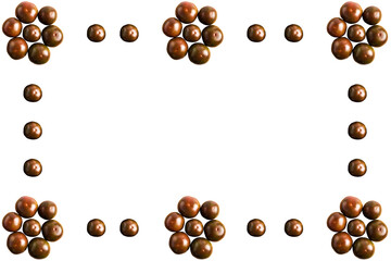 White background with dark red ripe tomatoes. Food, commerce concept