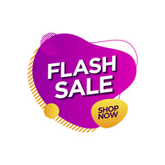 Promotion Flash Sale label banner