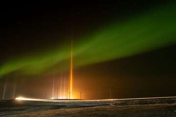 abstract background of the Aurora Borealis