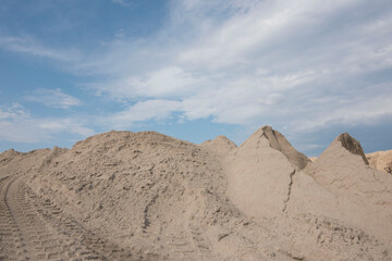 mining of the natural resource sand