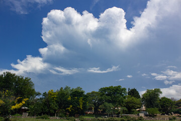 clouds over the sky in the Cordoba sierras, near Carlos Paz