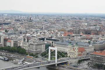 view from gellert hill budapest