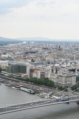 Fototapeta premium view from gellert hill budapest