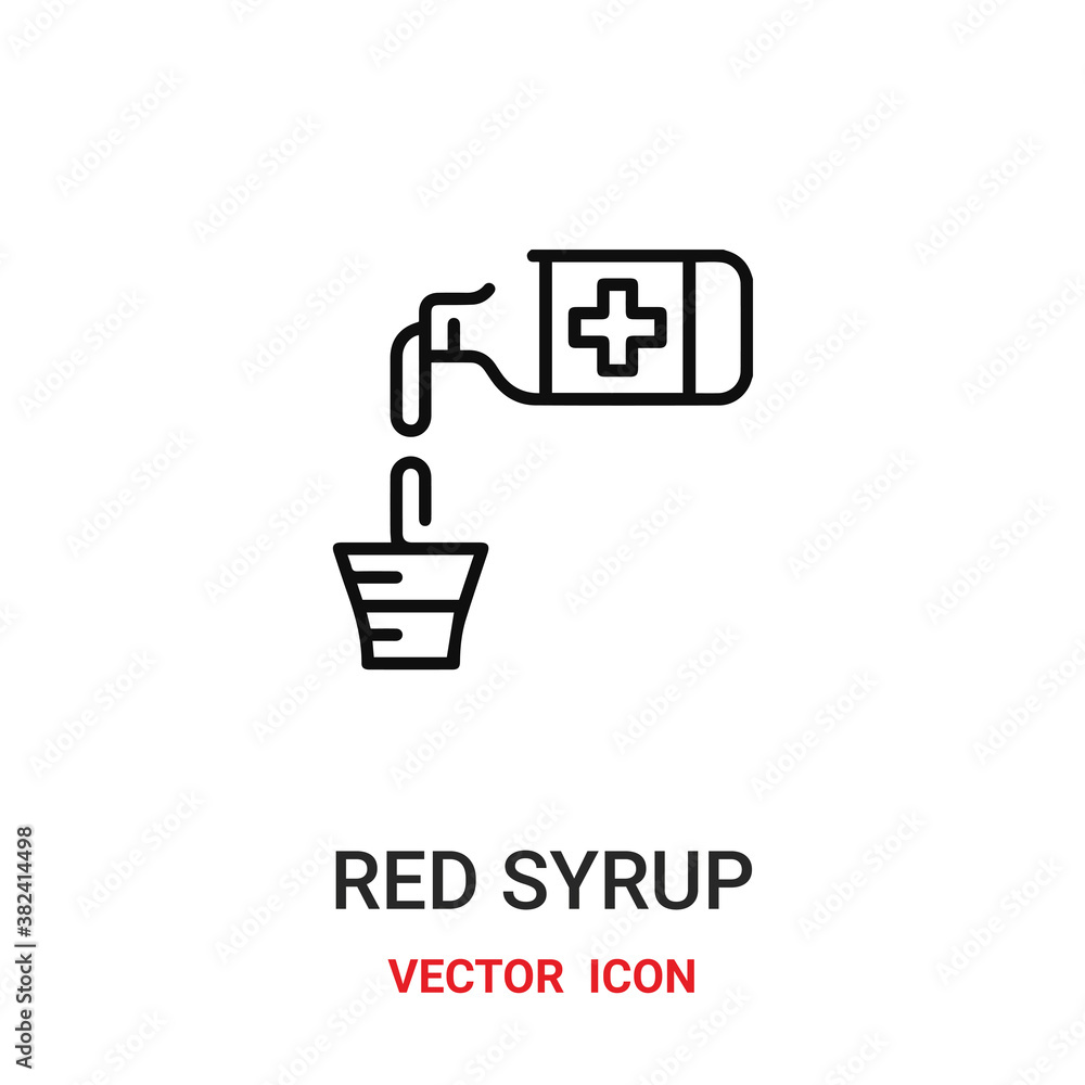 Poster syrup icon vector symbol. syrup symbol icon vector for your design. Modern outline icon for your website and mobile app design.