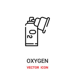Oxygen vector icon. Modern, simple flat vector illustration for website or mobile app.O2 or gas symbol, logo illustration. Pixel perfect vector graphics