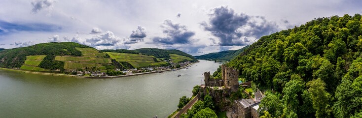 Rheinstein Castle, Trechtingshausen, Unesco World Heritage Site Upper Middle Rhine Valley, Rhineland-Palatinate, Germany