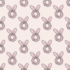 Scrunchy repeat pattern design, cute girly pattern background