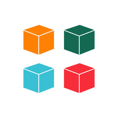 Fototapeta premium boxes vector, present box icon, packaging design