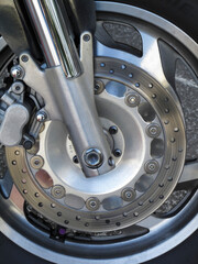 バイクのディスクブレーキ
