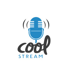 Creative design of cool stream symbol