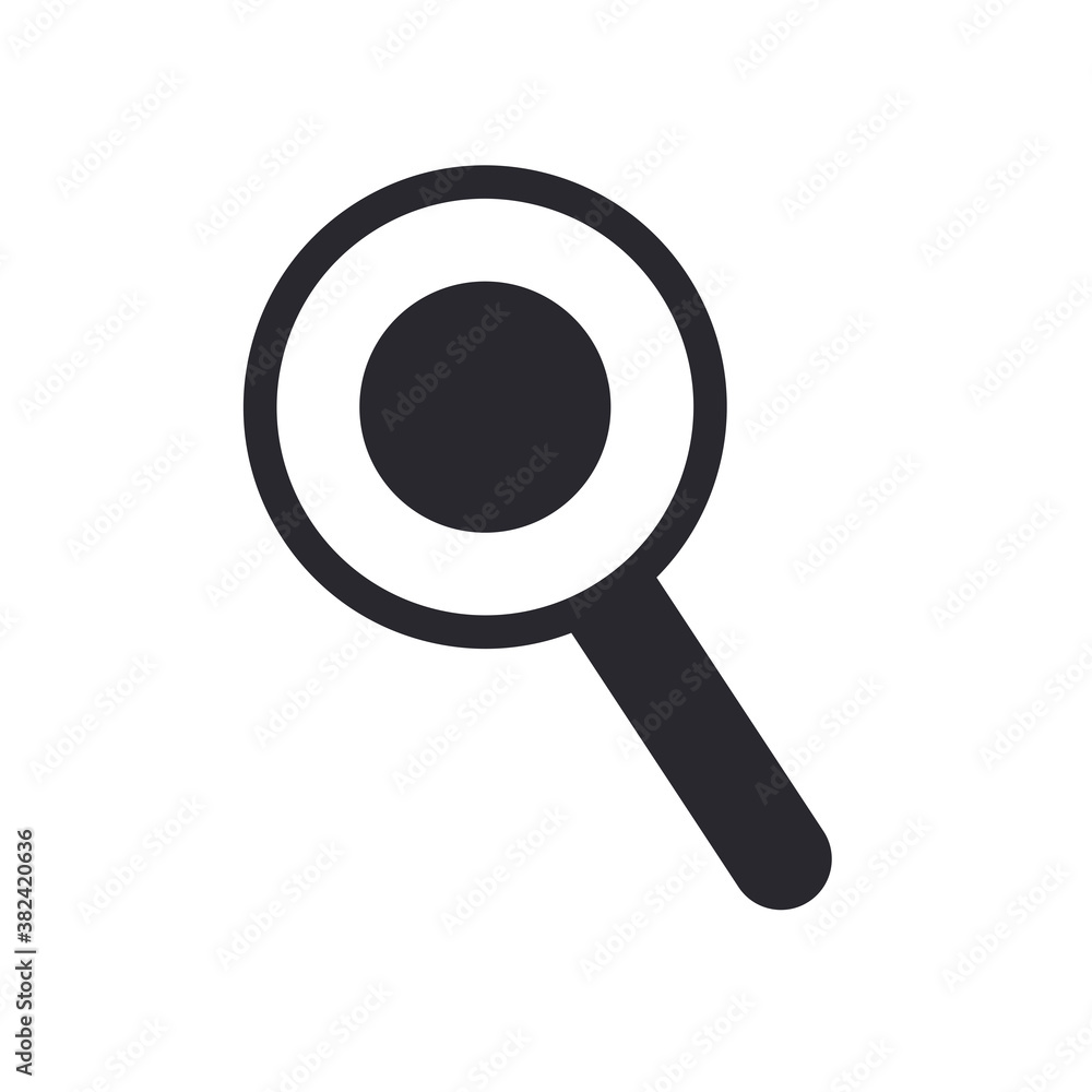 Poster lupe line style icon vector design
