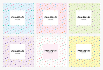 ガーリーなスウォッチ背景