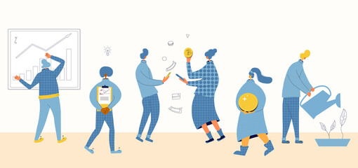 Invest in the company's bonds. Stock market image.