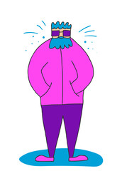 Security guard  man person concept. Vector design