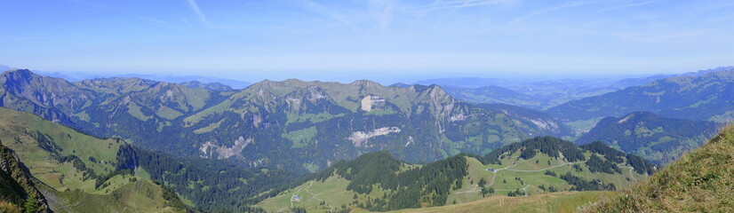 Bergpanorama vom Hochblanken, Damüls, Vorarlberg