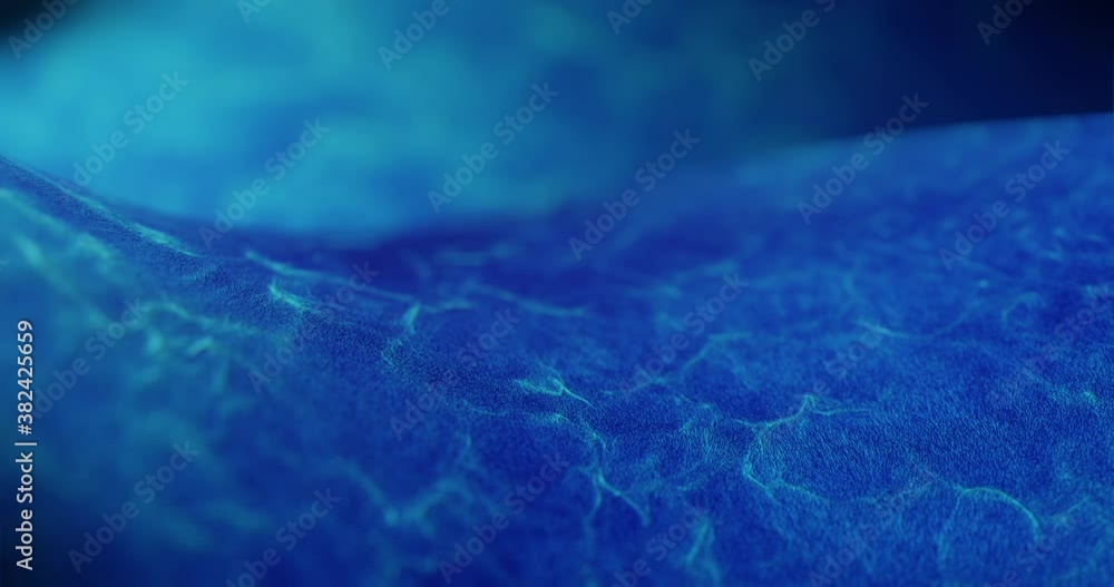 Poster abstract blue swirling background. fluid motion and turbulent simulation effect. 3d render, 4k loop