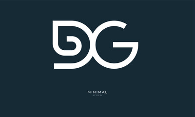alphabet letter icon logo DG